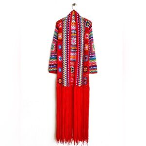 Granny Square fringe duster!